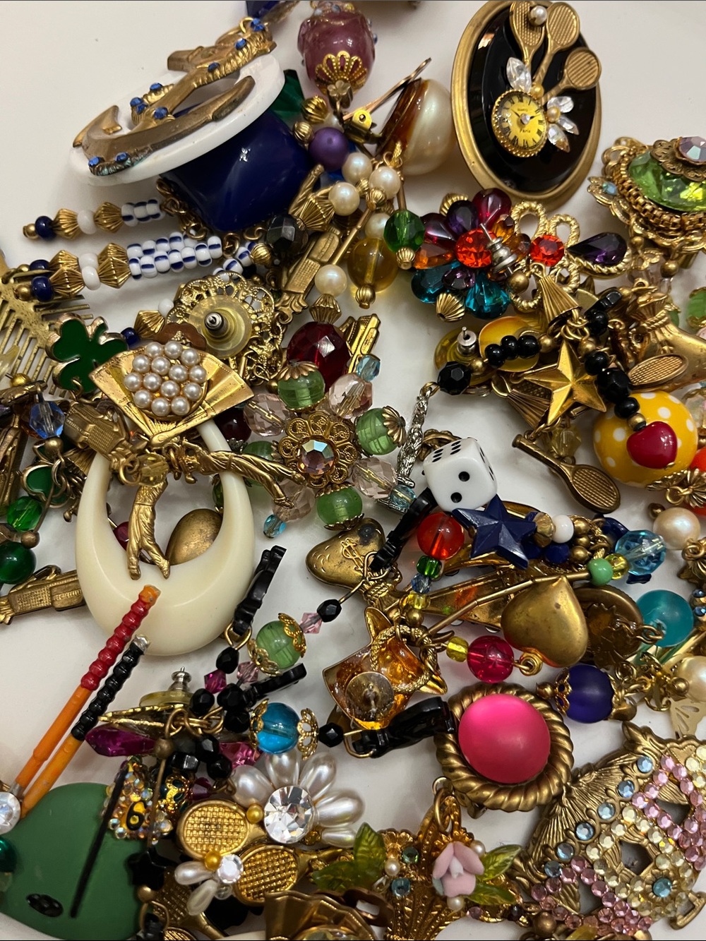 Vintage lot Katrina jewelry parts for crafting fun! Lot 2